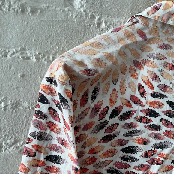 NIC+ZOE Morning Burst Print Shirt Jacket Button Front Pockets Size XL - Picture 10 of 15